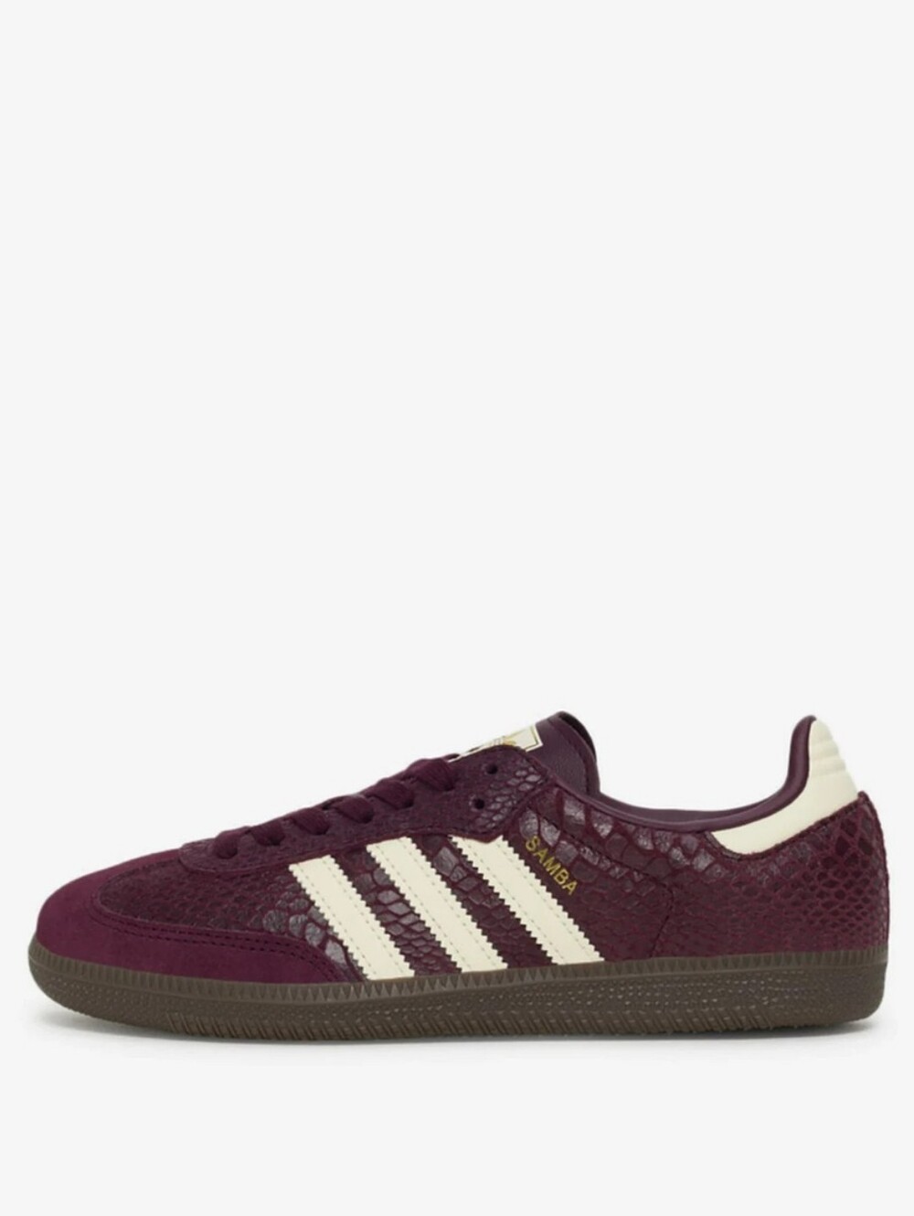 Adidas Samba OG Maroon Cream Gold 8.5 Women's - IH3979 - Picture 3 of 5
